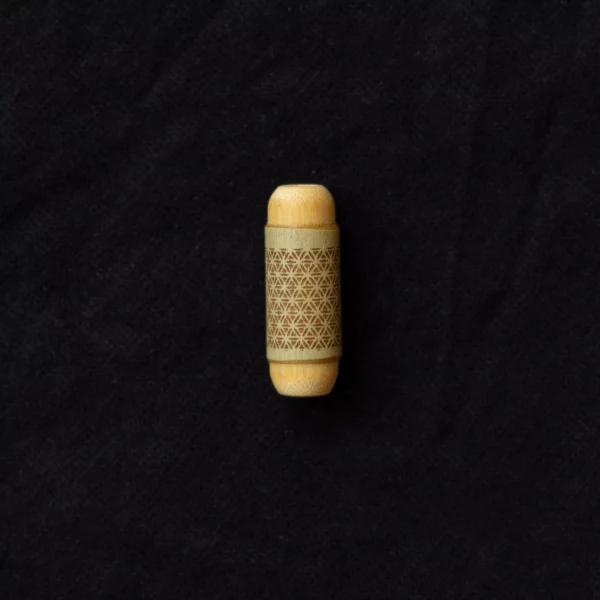 Dreadlock Perle Bambus Blume des Lebens 5mm 2
