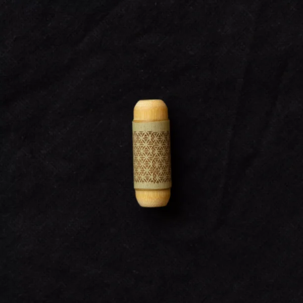 Dreadlock Perle Bambus Blume des Lebens 5mm 3
