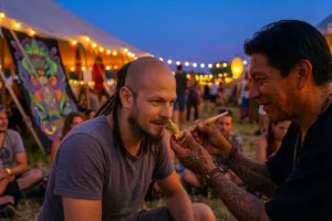 Fairer Handel: Erstes Treffen von Oskar und Ricardo auf dem Festival