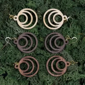Ohrring Fraktal Moon 1