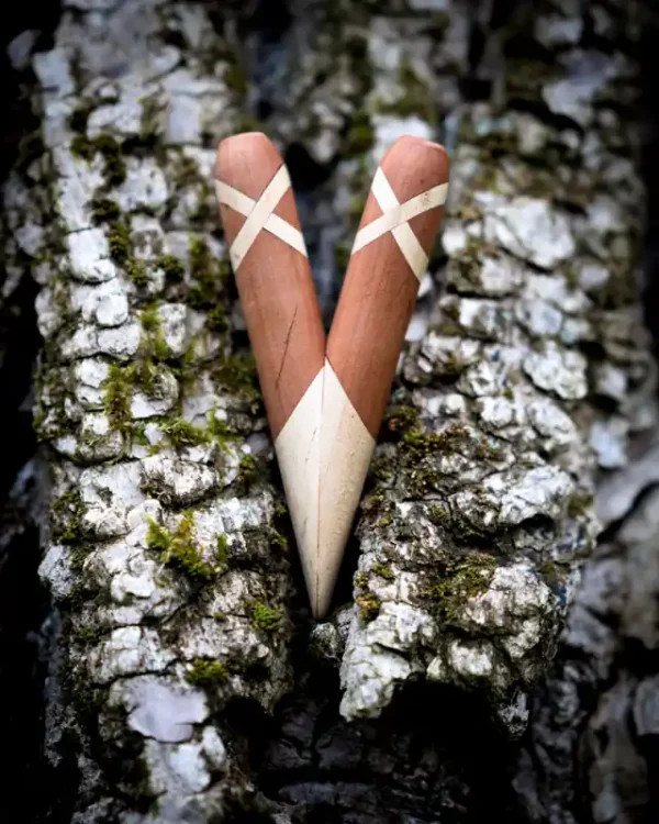 Kuripe made of pear wood and maple – Bild 2