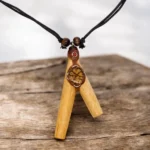 Kuripe Halskette mit Amazonit palo santo 1