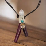 Kuripe Halskette mit Silber Amaranth