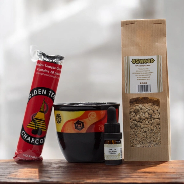 Räucher Set Palo Santo Öl Chakren
